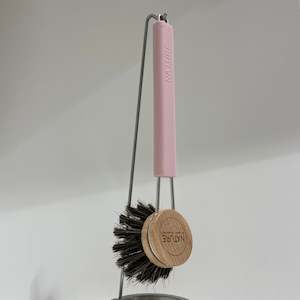 Smart Nature Dish Brush Horse Hair, Pink