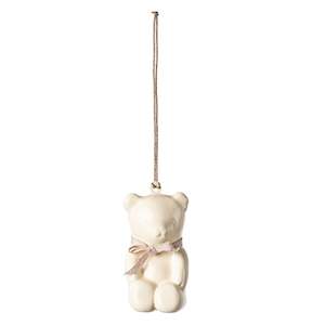 Maileg Metal Ornament Teddy Bear, Off/White-Rose