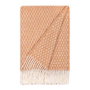 Tove 100% Wool Throw 130x200cm, Terracotta WHOLESALE