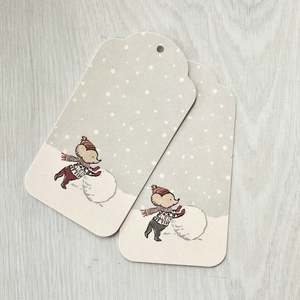 Maileg Gift Tag 12-Pack, Winter Mouse