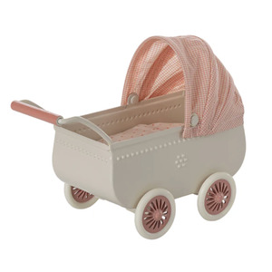 New Maileg 2023: Maileg Pram Mouse, Coral