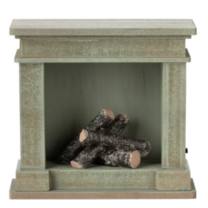 Maileg Fireplace Miniature Dusty Green