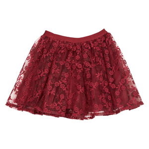 Ma-ia Emma Flower Kids' Tulle Skirt, Red