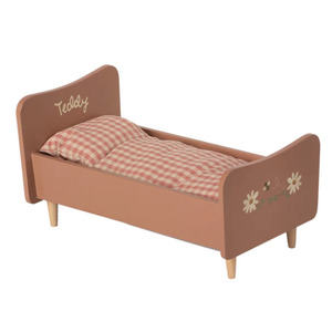 Maileg: Maileg Teddy Mum Wooden Bed, Rose