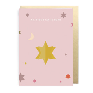 Greeting Cards 2: 3D Card with Envelope, Little Star is Born