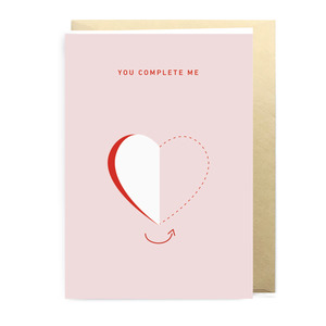 Greeting Cards 2: 3D Card with Envelope, You Complete Me