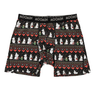 Adult Clothing Socks: Moomin Heart Men's Boxers, Black
