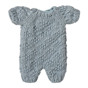 Maileg Knitted Suit, Micro Blue