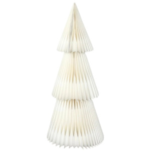 Paper Christmas Tree Large, Natural White