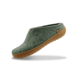 Glerups The Slip On Sage-moss - Honey Rubber Sole