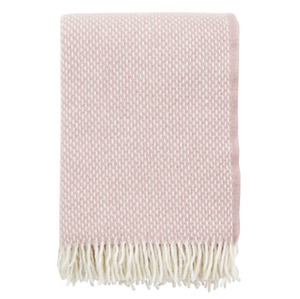 Klippan Preppy Wool Throw, 130x200cm, Rose