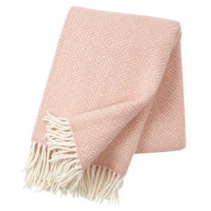 Klippan: Klippan Samba 100% Wool Throw, Rose Cloud