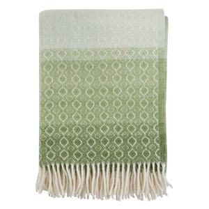 Klippan Havanna 100% Wool Throw, Multi Green