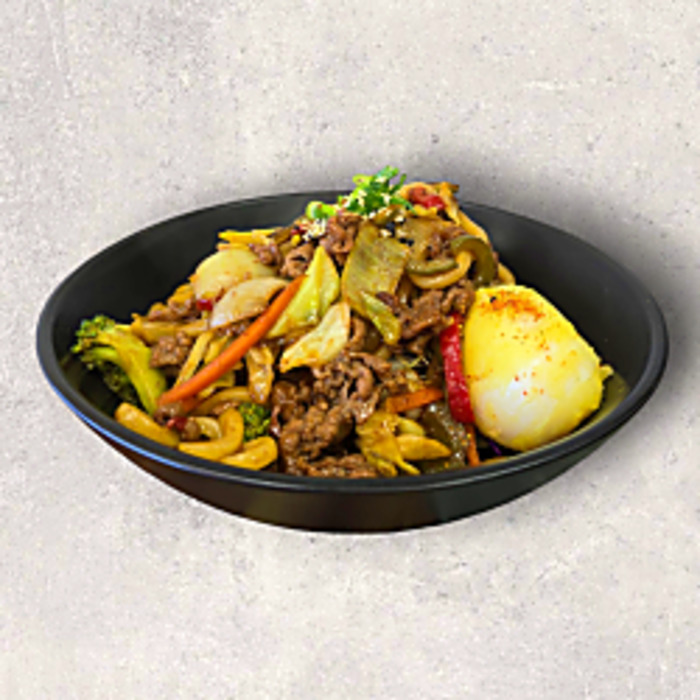 Products: ★ K4. Teriyaki Beef Yaki Udon
