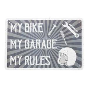 Workshop Accessories: Oxford Garage Metal Sign: "My Rules"