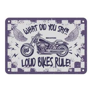 Workshop Accessories: Oxford Garage Metal Sign: "What Did You Say"