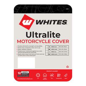 Motorcycle Accessories: Whites Motorcycle Cover - Ultralite (M / 228 x 99 x 124cm)