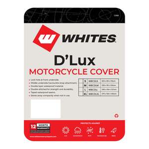 Whites Motorcycle Cover - D'Lux (M / 228 x 99 x 124cm)