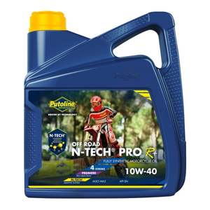 Oil Lubricants: Putoline N-Tech Pro R+ Off Road 10W-40 4L