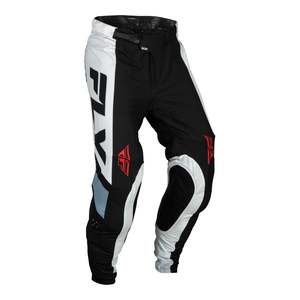 Off Road Gear: FLY Racing Lite Pants - Black / White / Denim Grey