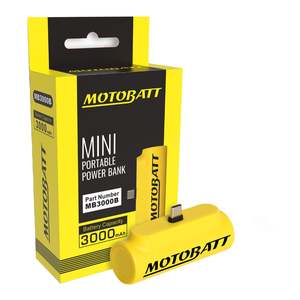 Battery: Motobatt Lithium Mini Portable Power Bank 3000mAh
