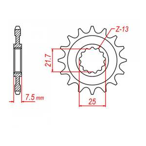 MTX 578 Steel Front Sprocket #520