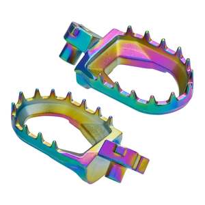 Handlebar Control: Zeta Max Foot Pegs 2-Stroke Yamaha YZ - Oil Slick