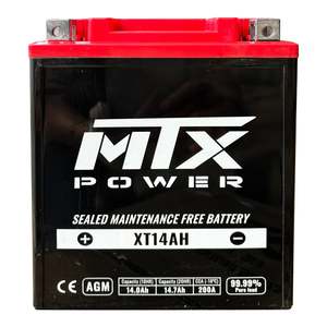 Battery: MTX Power Battery AGM - XT14AH