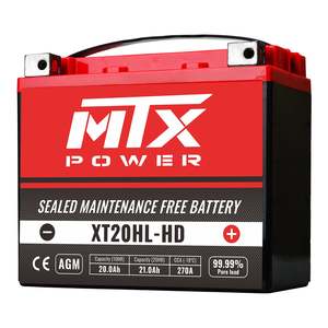 Battery: MTX Power Battery AGM - XT20HL-HD