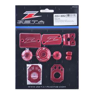 Motorcycle Accessories: Zeta Billet Kit CRF250L/M R- Red
