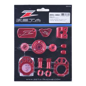 Motorcycle Accessories: Zeta Billet Kit CRF250R/RX - Red