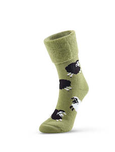 Socks: Sheep Bed Socks - Emerald