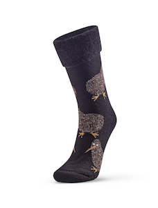 Kiwi Bed Socks - Black