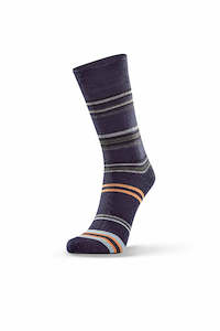 Socks: Horizon Stripe Sock - Navy