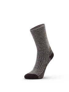 Dress Socks: Possum Merino Sock - Grey