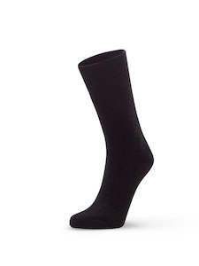 Dress Socks: Possum Plain Cushion Sock - Black