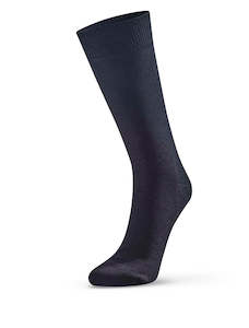 Dress Socks: Merino Plain Sock (Mens Fit) - Black