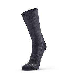 Outdoor Adventure Socks: Adventurer Micro Crew Sock - Charcoal with Dark Grey trim
