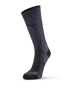 Outdoor Adventure Socks: Serious Trekker Crew Sock - Charcoal