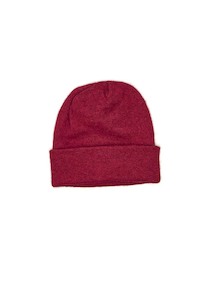 Womens: Possum Merino Beanie - Berry