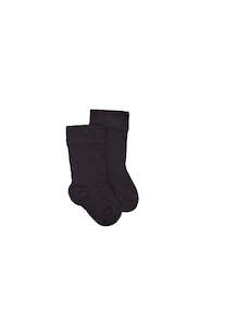 All Kids: Baby Merino Plain Sock - Black