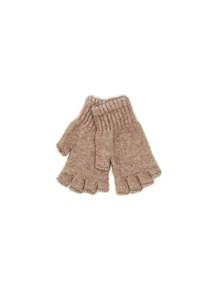 Possum Merino Fingerless Glove - Wheat