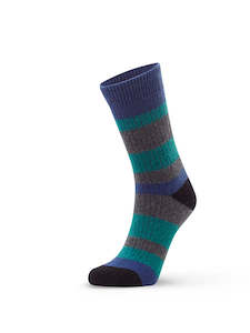 Healthier Feet: Possum Rib Cushion Sock - Ocean