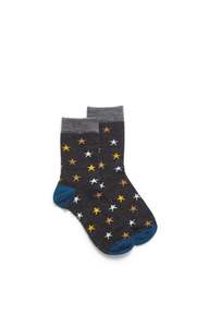Big Kids: Kids Stars Sock - Grey Mix