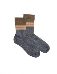 Big Kids: Kids Rib Sock - Khaki