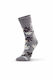 Daisy Bloom Sock - Grey