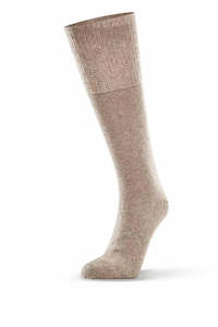 Fine Soft Top Sock - Natural