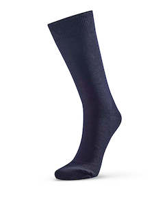 Dress Socks: Merino Plain Sock (Mens Fit) - Navy