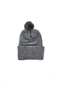 Childrens Possum Pom Pom Beanie - Riverstone
