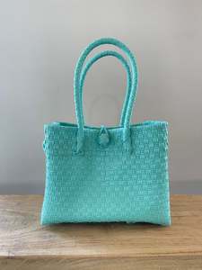 Hand Woven Tote Bag M - Mint